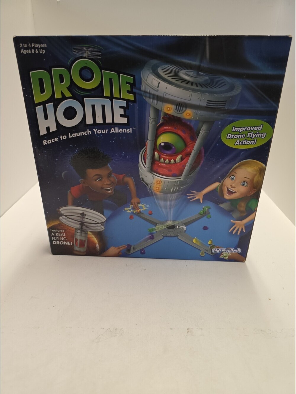 Drone Home Alien Game With a Real, Flying Drone 2021 Play Monster * Box Damage *